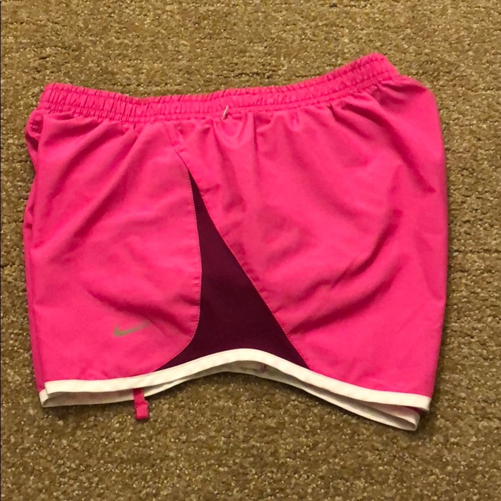 Pink nike shorts
